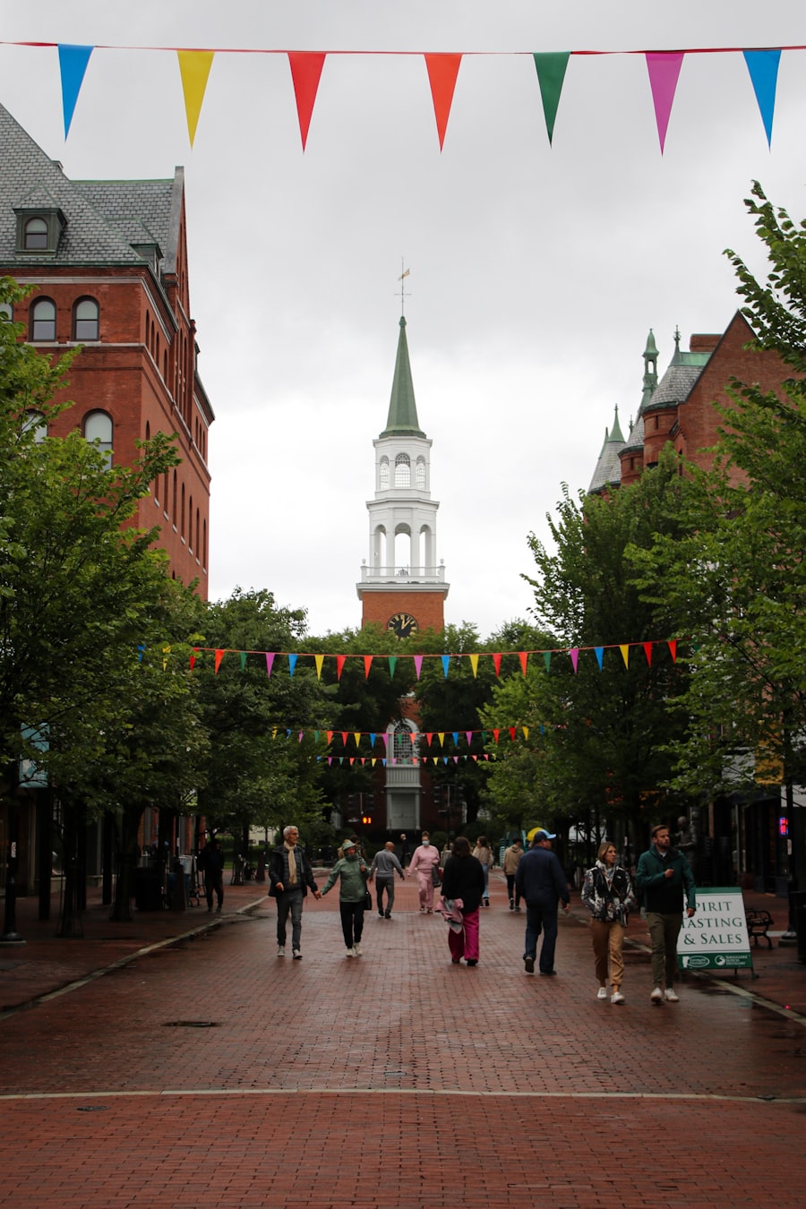 Church Street Marketplace in Burlington, Vermont